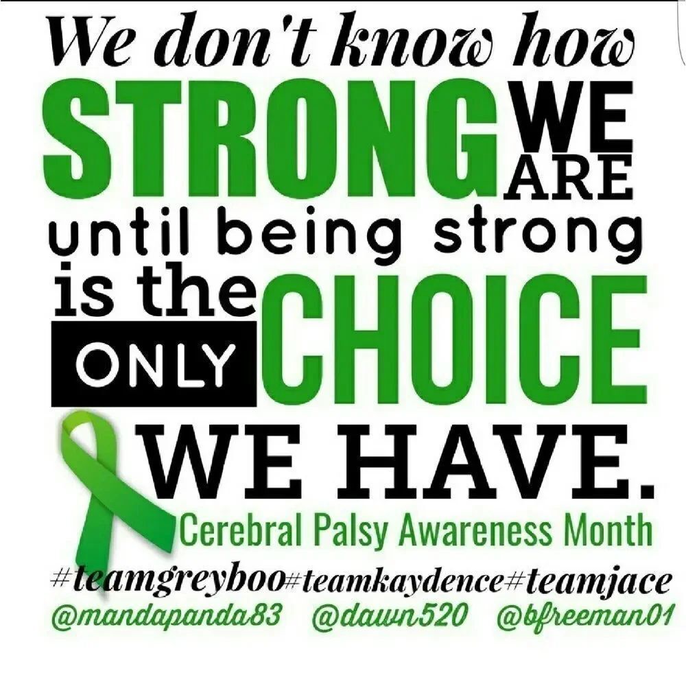 March is Cerebral Palsy awareness month!